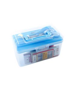 Caja Plastica Universal Costura 17pzas Surtido