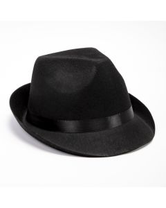 Sombrero Tela Con Franja Negro