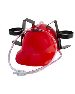 Casco Plástico Beber Con Soporte Para Vaso Tonos Surtidos