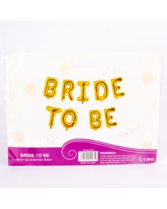 Globo Plástico Metálico 16pulg Bride To Be
