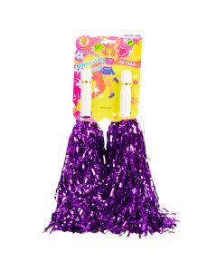 Pom Pom Plástico Porrista 37cm 30g Tonos Surtidos