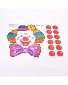 Juego Papel Poner Nariz Payaso Con Antifaz 14pzas