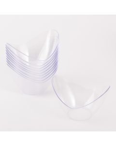 Bowl Transparente 73ml 10und 9.1x5.6cm