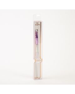 Brocha Mengping Para Maquillaje Plano Transparente+lila