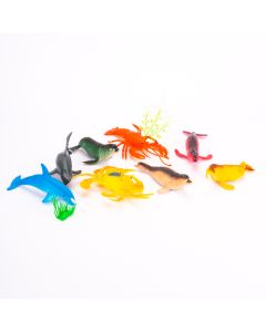 Animal Plástico Marino 10pzas 11cm Surtido