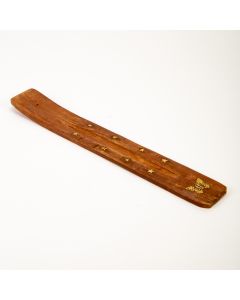 Porta Palos Madera Para Incienso Estampado 26x3.5cm