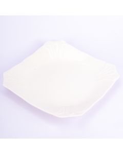 Plato Cuadrado Porcelana 1pulg Blanco