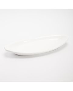 Plato Porcelana Ovalado Liso 14pulg