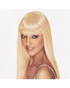 Peluca Artificial Larga Rubia