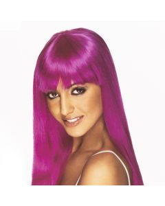 Peluca Artificial Larga Purpura