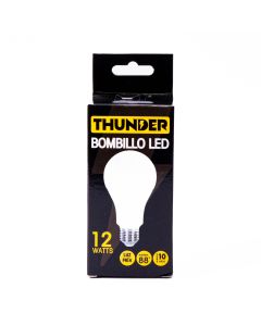 Bombillo Plástico Led Luz Fría 12w Blanco
