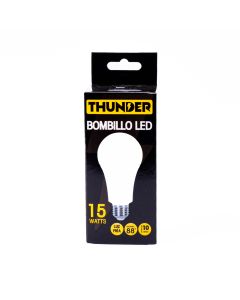 Bombillo Plástico Led Luz Fría 15w Blanco