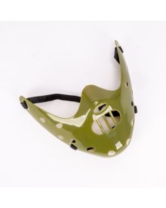 Máscara Plástica Con Elástico 20cm Verde