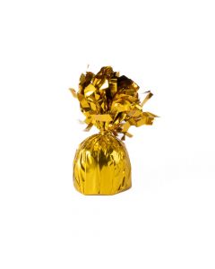 Base Para Globo Con Tiras Dorado