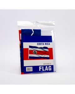 Bandera Tela Estampado Costa Rica 90x60cm
