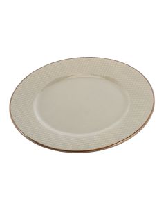 Plato Porcelana Plano Liso 7.75pulg