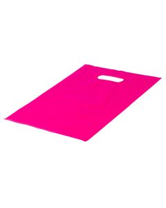 Bolsa Plástica Lisa 25x35cm 12und Fucsia