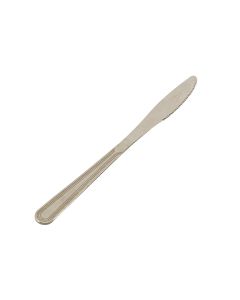 Cuchillo Metal Liso Con Borde 20.5cm Plateado