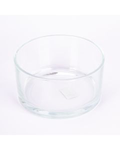 Recipiente Vidrio Redondo 15x8cm Transparente