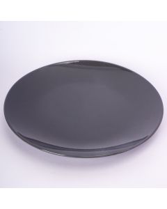 Plato Porcelana Plano Liso 10.5pulg Gris