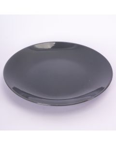 Plato Porcelana Liso 8pulg Gris