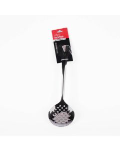 Cuchara Metálica Colador Lisa 13cm Plateado