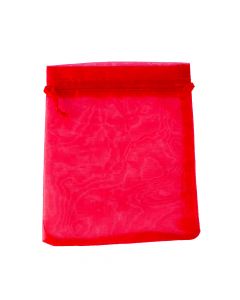 Bolsa Organza 13x18cm 5und Rojo