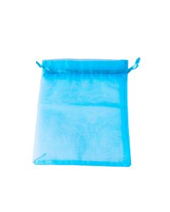 Bolsa Organza 13x18cm 5und Celeste