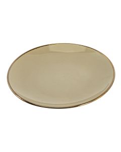 Plato Porcelana Plano Liso Con Borde 8.25pulg