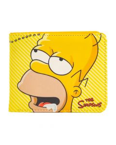 Billetera Estampado Homero Simpsons 11x9cm Amarillo