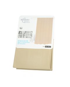 Cortina Para Baño Lisa 180x180cm Beige
