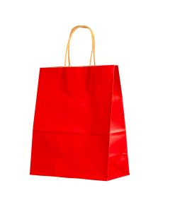 Bolsa Papel Para Regalo Lisa Rojo