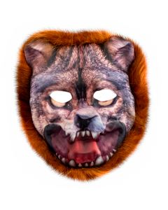 Máscara Figura Lobo Afelpado