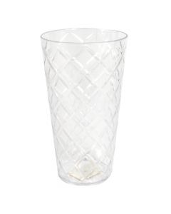 Vaso Con Relieve Transparente
