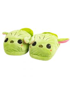 Pantufla Afelpada Figura Yoda 36-37 Verde