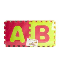 Alfombra Foam Con Figura Letras Relieve 26pzas +3a Multicolor