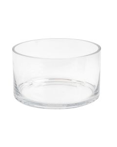 Cilindro Vidrio Liso Redondo 18x10cm Transparente