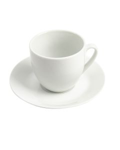 Jarra Plato Porcelana Liso 289ml Blanco