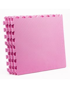 Alfombra Foam Lisa Con Relieve 50x50x2.0cm 4und Rosado