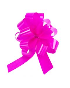Lazo Plástico Liso 30mm 5pulg 6pzas Fucsia
