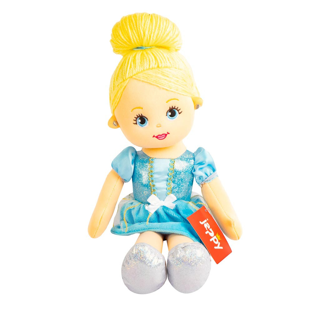 Muñeca Tela Cenicienta 36cm Celeste