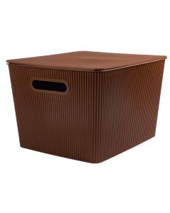 Caja Organizadora Plástica Con Tapa 36x30x22.4cm