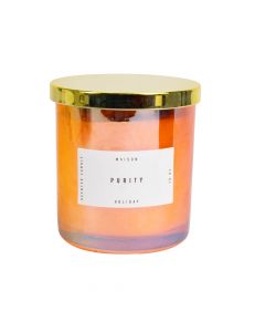 Candela Aromática Frasco Vidrio Y Cristales 10oz