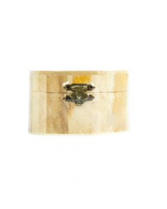 Caja Madera Circular Con Cierre Metálico 10x10x6cm