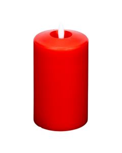 Vela Decorativa Plástica Roja