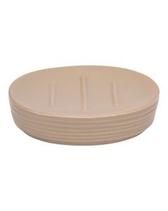 Jabonera Ovalada Rayas Beige