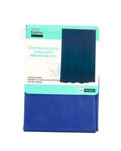 Cortina Para Baño Azul