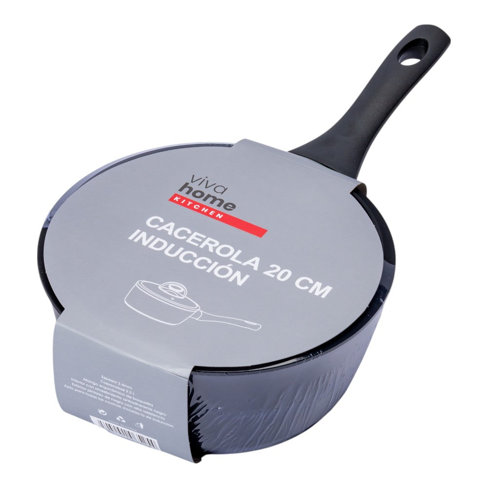 Olla De Inducción 20cm Negro