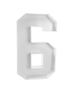 Número Plástico Blanco 1m