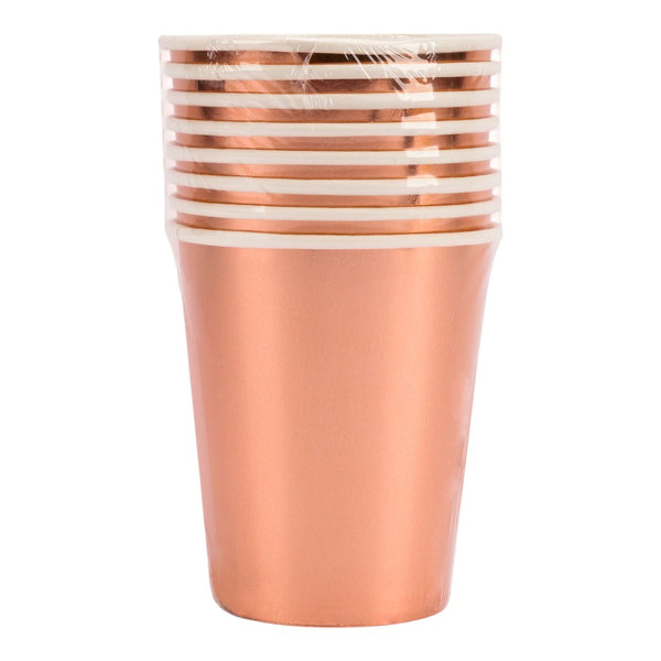 Vaso Cartón 9pulg Oro Rosa